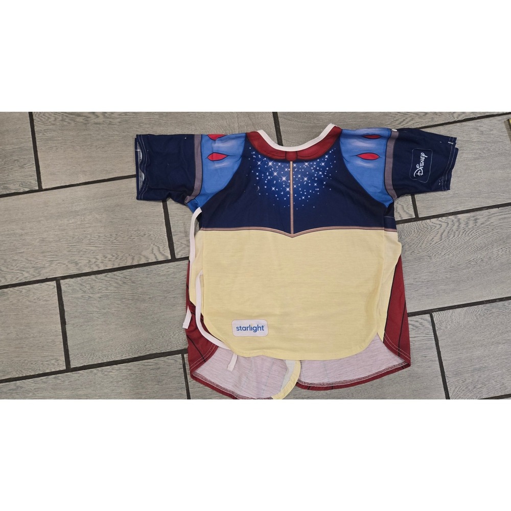 Disney Starlight Snow White Hospital Gown Kids XS Adaptive Costume Print